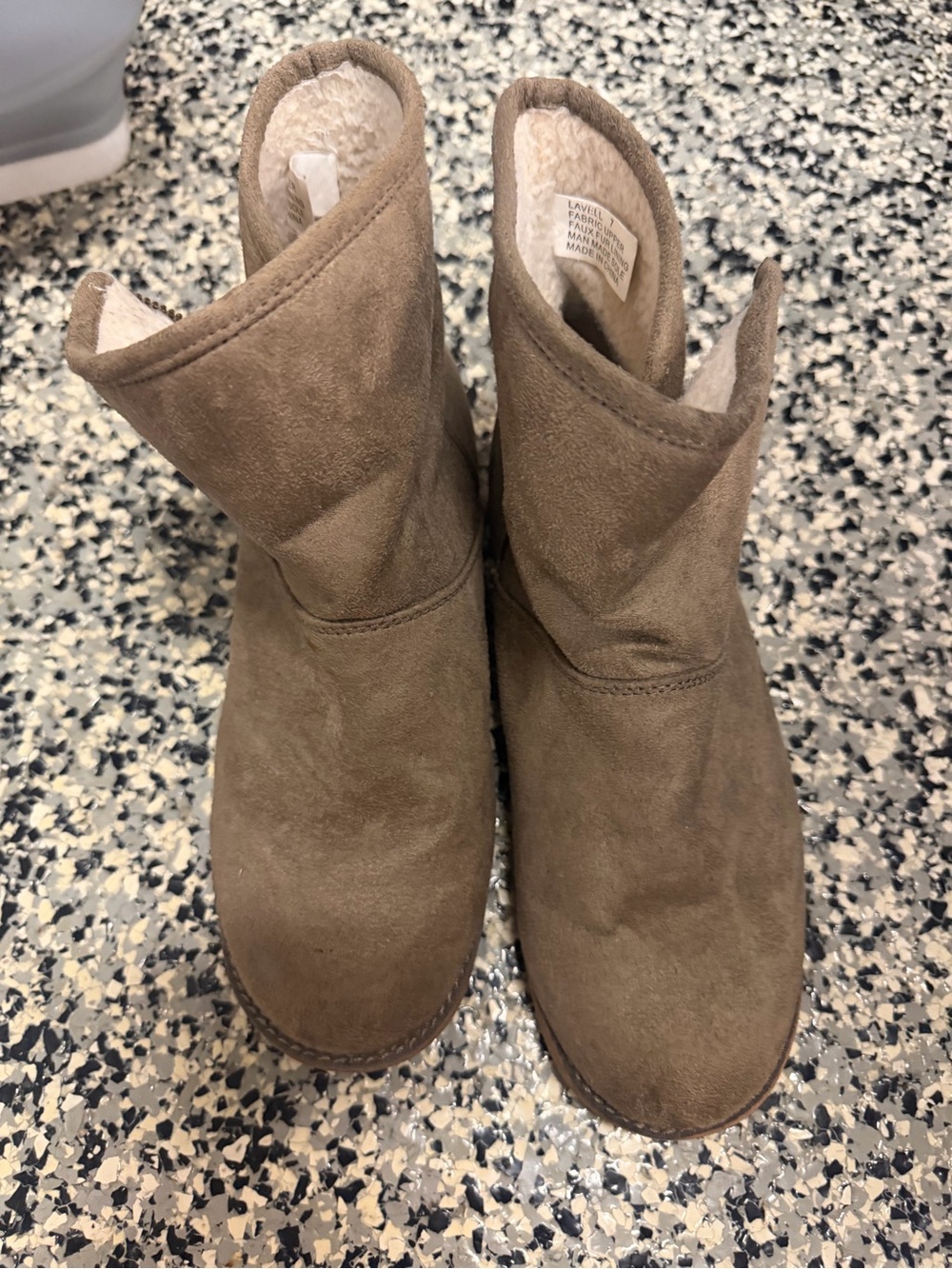 Women's Cozy Suede Ankle Boots - Taupe